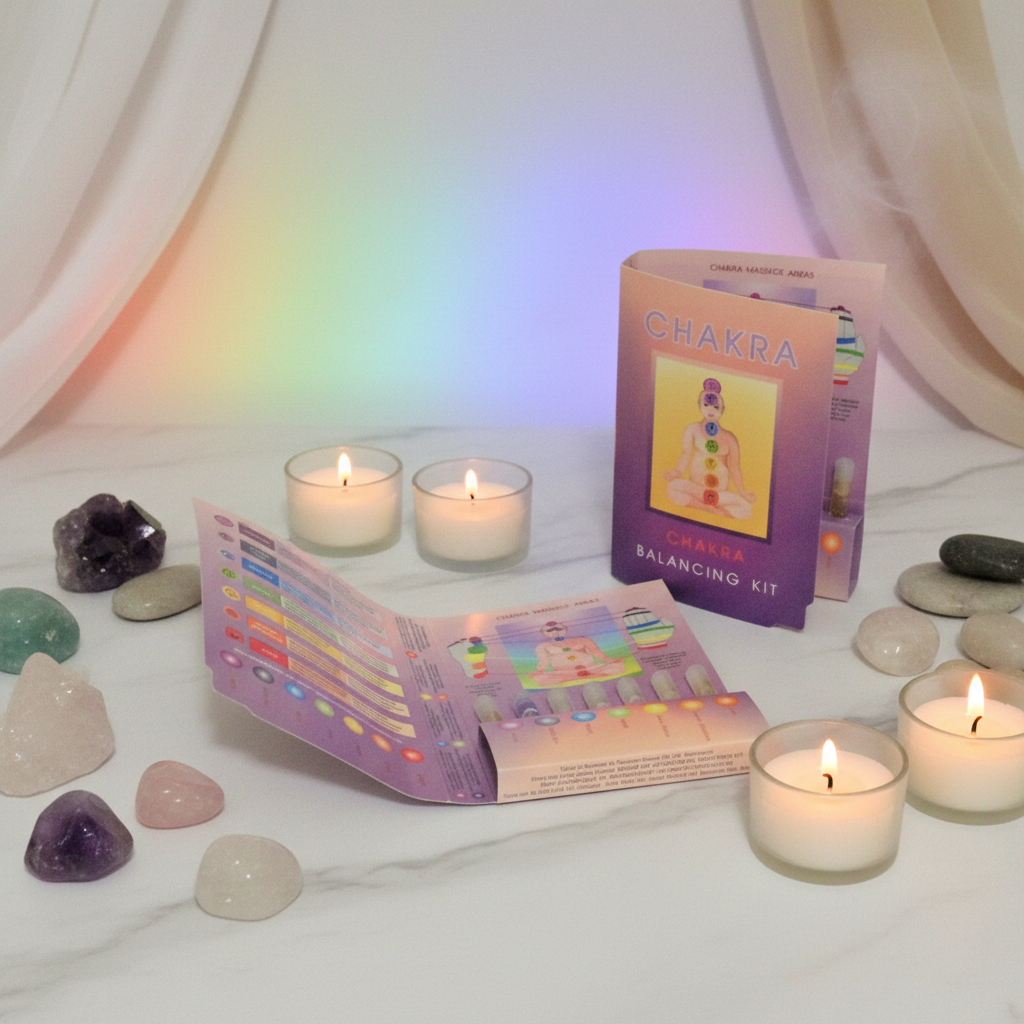 Chakra scent kit with chakra colors