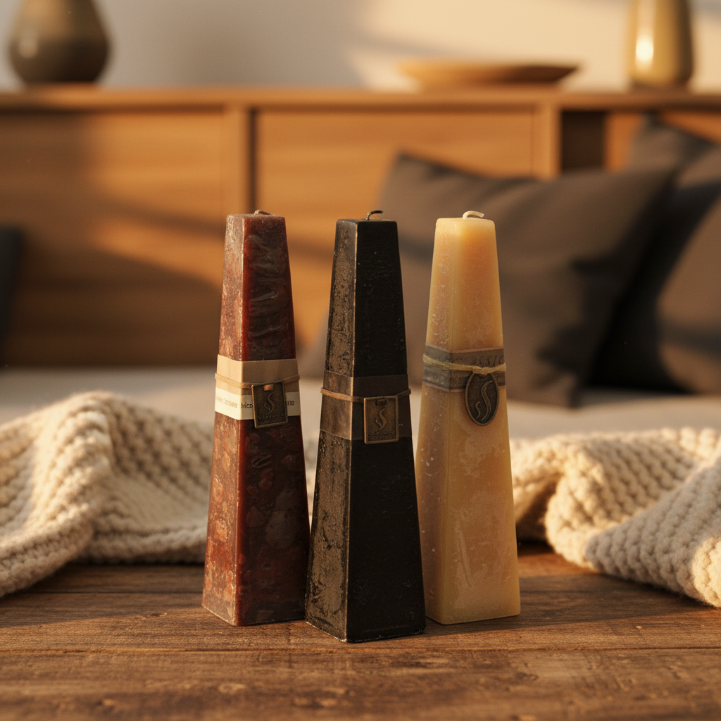 Combined Candles in Homely Setting