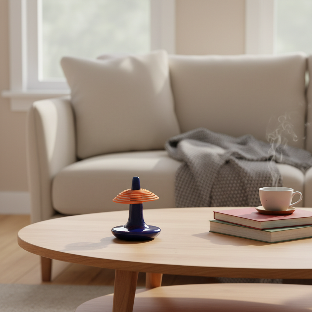 Incense Coil on coffee table