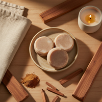 Sandalwood Soap with natural sandalwood elements
